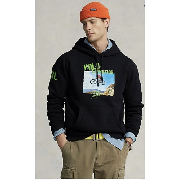 NWT -POLO RALPH LAUREN Men's Fleece Graphic Hoodie - Picture 6 of 7